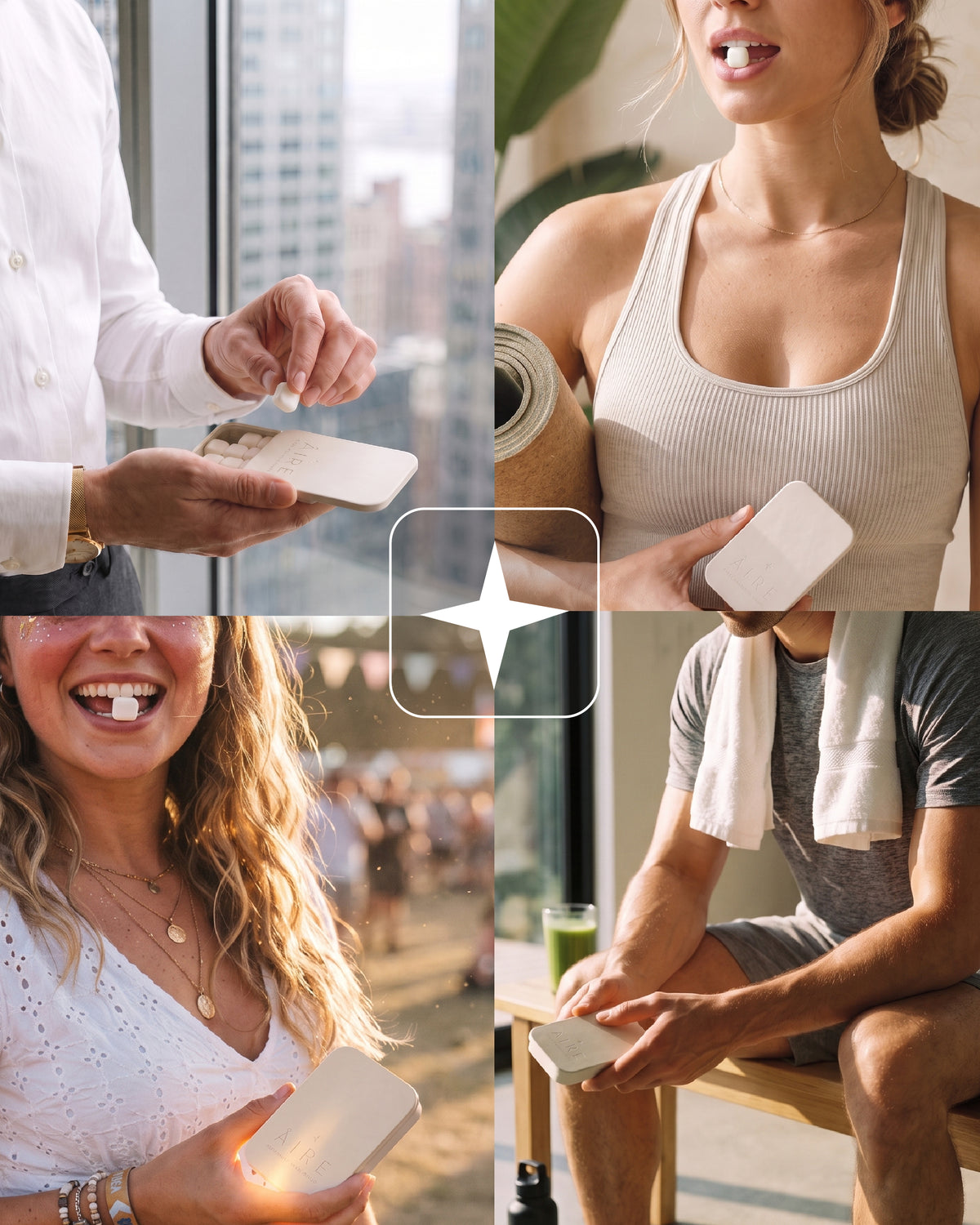 Âire pre + postbiotic oral wellness mints tin